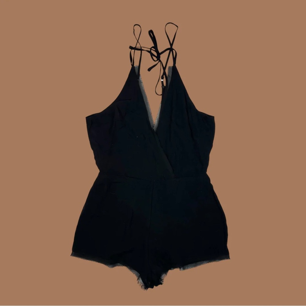 Black Strappy Romper